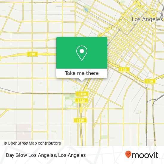 Day Glow Los Angelas map