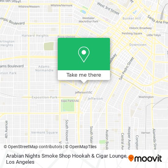 Mapa de Arabian Nights Smoke Shop Hookah & Cigar Lounge