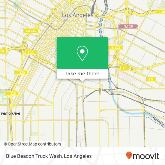 Blue Beacon Truck Wash map