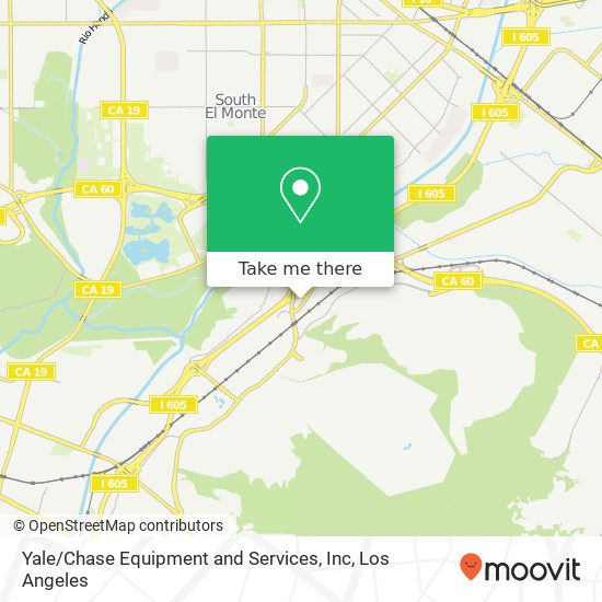 Mapa de Yale / Chase Equipment and Services, Inc