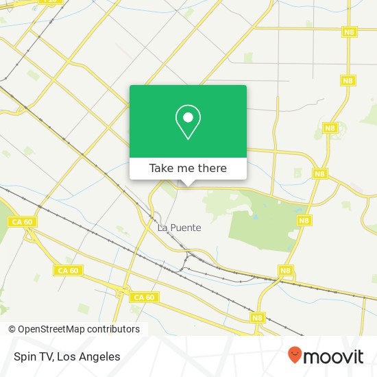 Spin TV map