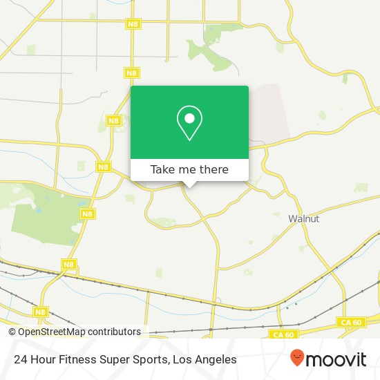 24 Hour Fitness Super Sports map