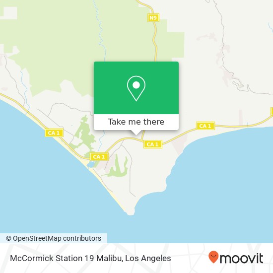 McCormick Station 19 Malibu map