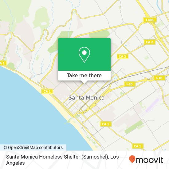 Santa Monica Homeless Shelter (Samoshel) map