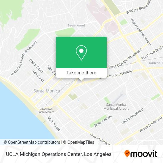 Mapa de UCLA Michigan Operations Center