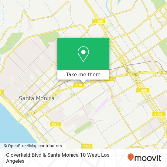 Cloverfield Blvd & Santa Monica 10 West map