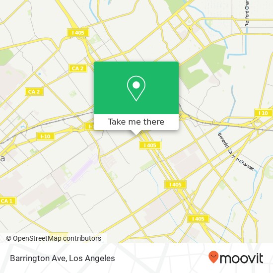 Barrington Ave map
