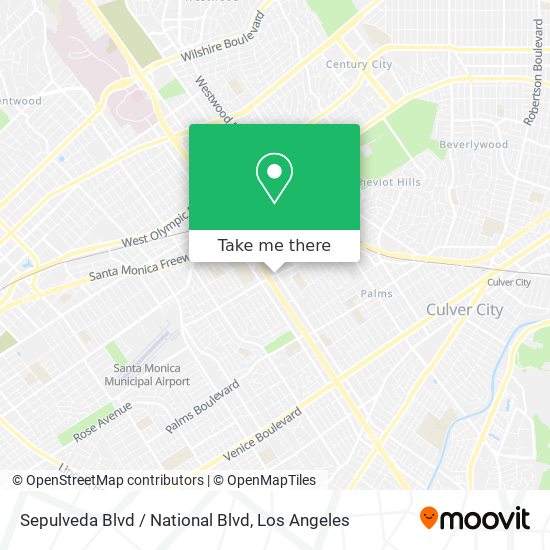 Sepulveda Blvd / National Blvd map