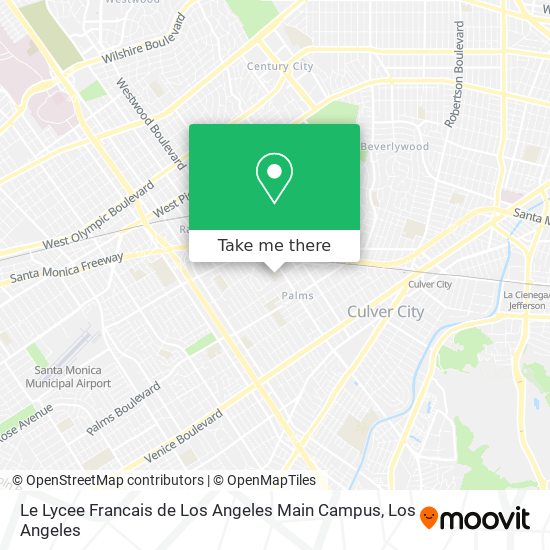 Mapa de Le Lycee Francais de Los Angeles Main Campus