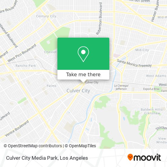 Culver City Media Park map