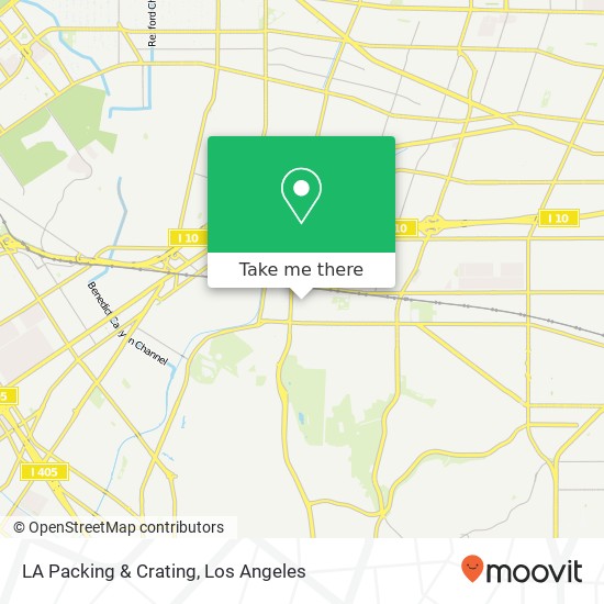 LA Packing & Crating map