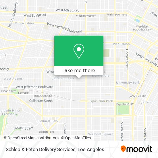 Mapa de Schlep & Fetch Delivery Services