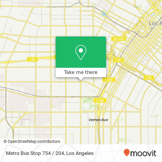 Mapa de Metro Bus Stop 754 / 204