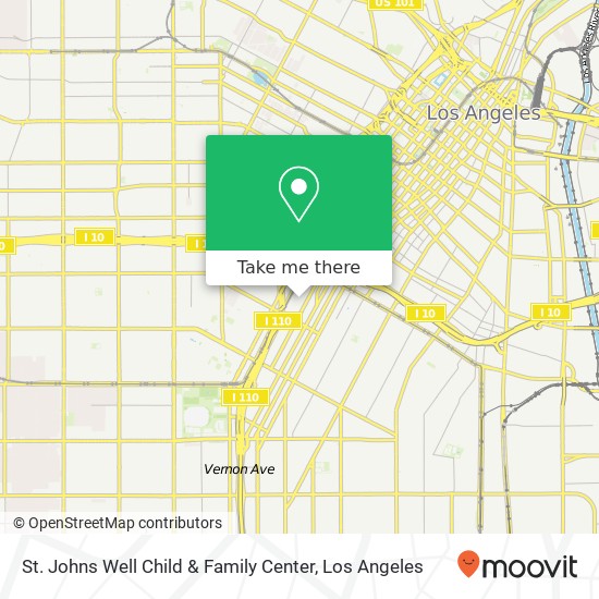 St. Johns Well Child & Family Center map