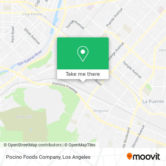 Mapa de Pocino Foods Company