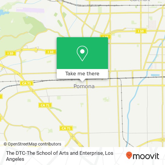 The DTC-The School of Arts and Enterprise map