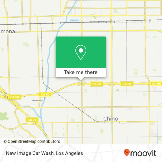 New Image Car Wash map