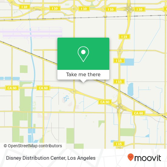 Mapa de Disney Distribution Center