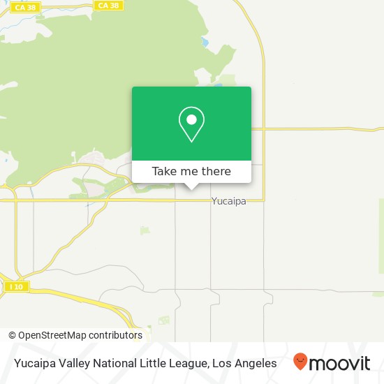 Mapa de Yucaipa Valley National Little League