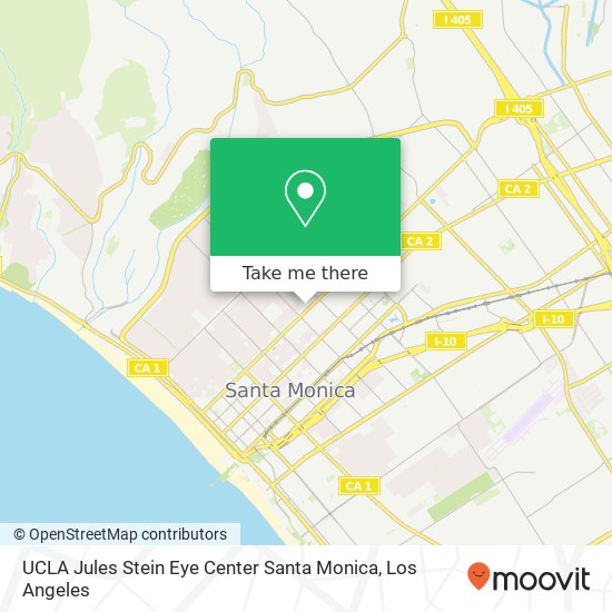 Mapa de UCLA Jules Stein Eye Center Santa Monica