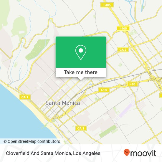 Mapa de Cloverfield And Santa Monica