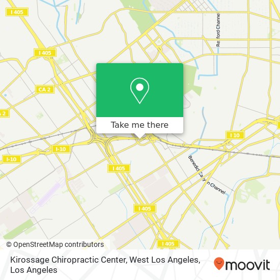 Mapa de Kirossage Chiropractic Center, West Los Angeles