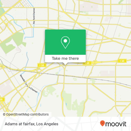 Mapa de Adams at fairfax