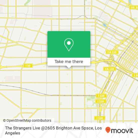 Mapa de The Strangers Live @2605 Brighton Ave Spsce