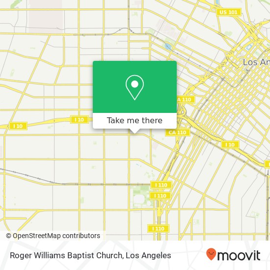 Roger Williams Baptist Church map