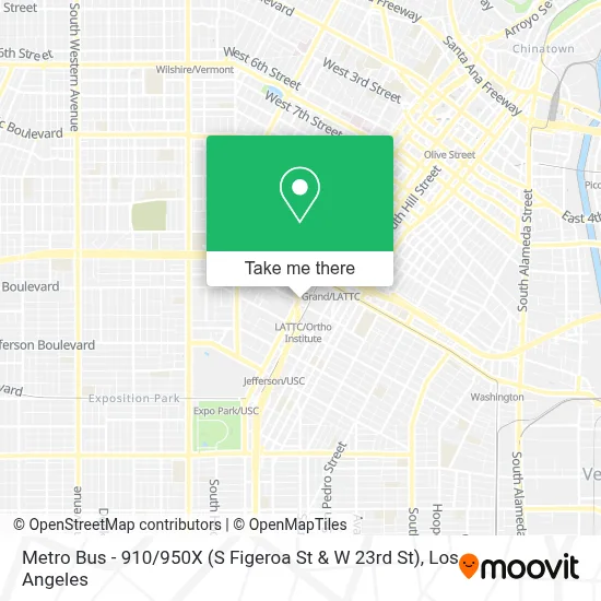 Bus 910 Map How to Get to Metro Bus - 910 / 950X (S Figeroa St & W 23rd St) in ...