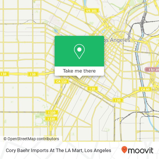 Cory Baehr Imports At The LA Mart map