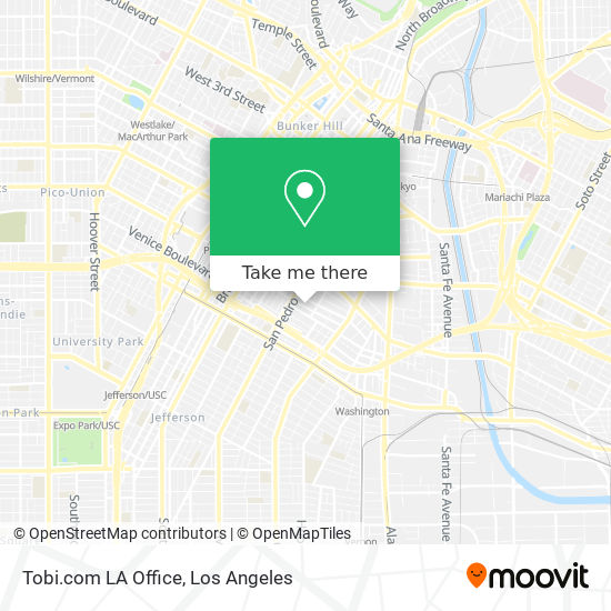 Mapa de Tobi.com LA Office