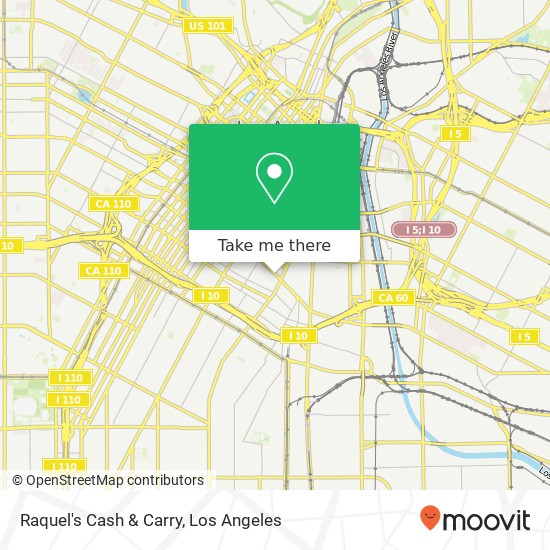 Raquel's Cash & Carry map