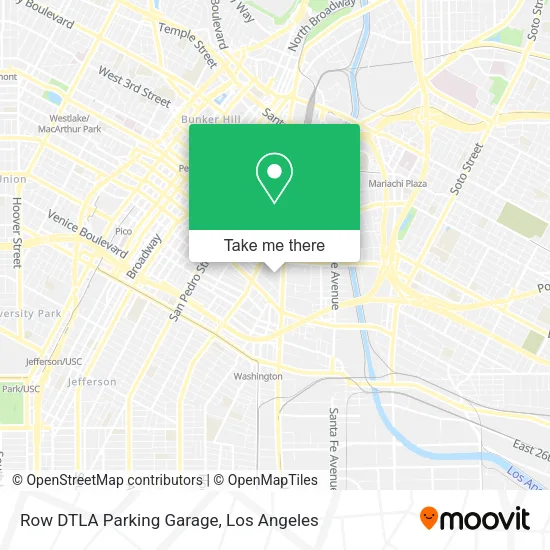 Mapa de Row DTLA Parking Garage