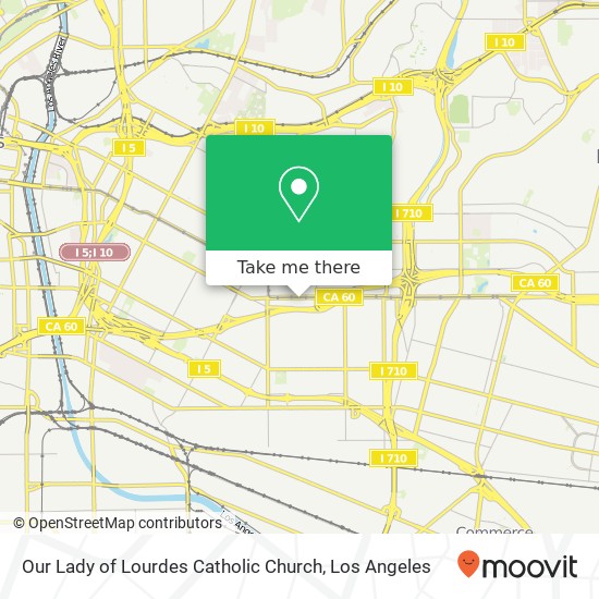 Our Lady of Lourdes Catholic Church map