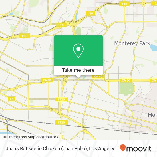 Mapa de Juan's Rotisserie Chicken (Juan Pollo)