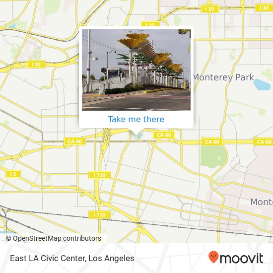 East LA Civic Center map