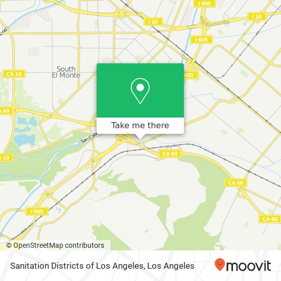Mapa de Sanitation Districts of Los Angeles