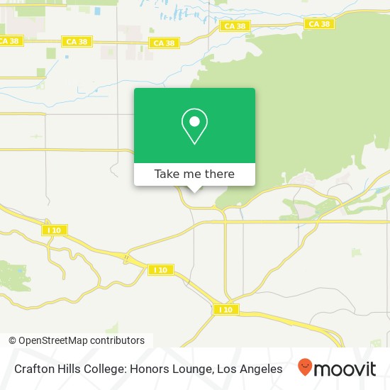 Crafton Hills College: Honors Lounge map