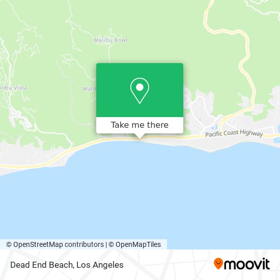 Dead End Beach map