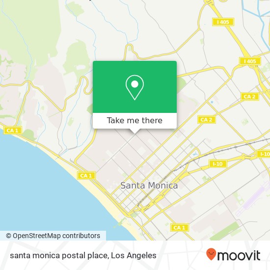 santa monica postal place map