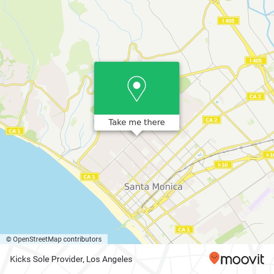 Kicks Sole Provider map