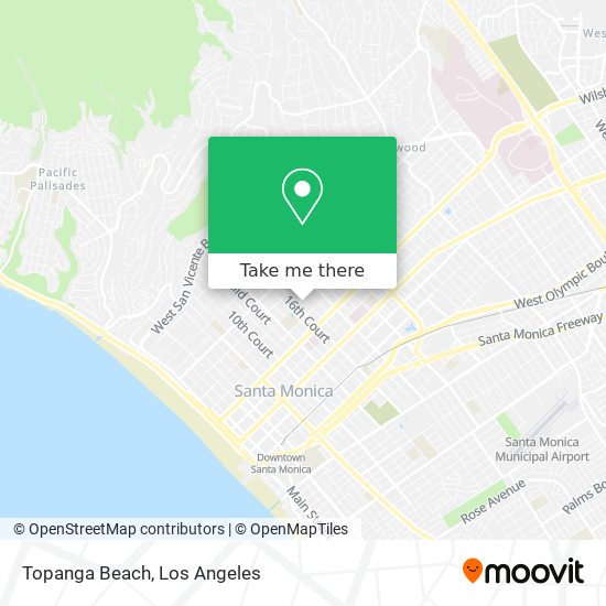 Topanga Beach map