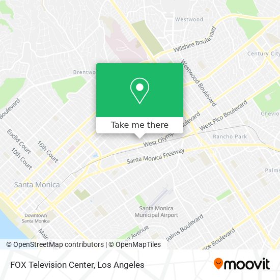 FOX Television Center map
