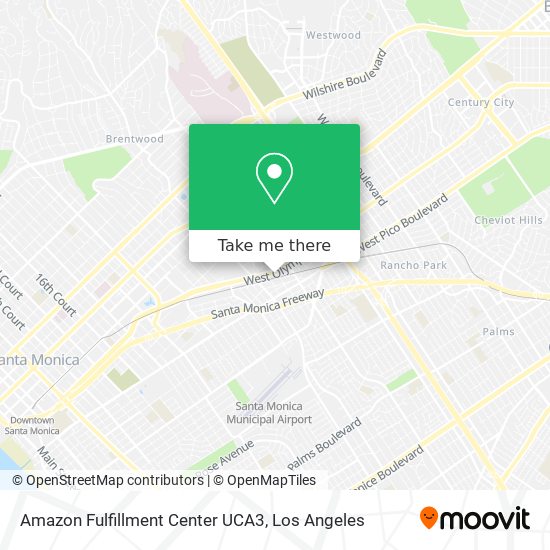 Amazon Fulfillment Center UCA3 map