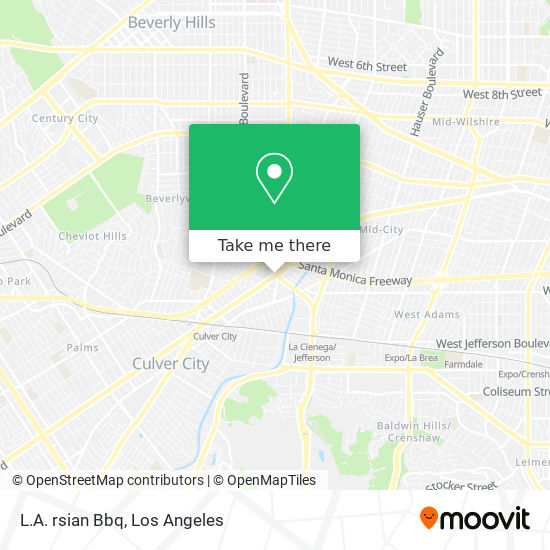 L.A. rsian Bbq map