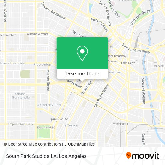 Mapa de South Park Studios LA