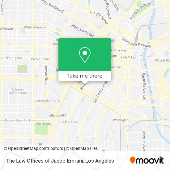 The Law Offices of Jacob Emrani map