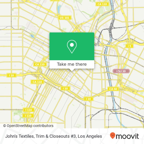 John's Textiles, Trim & Closeouts #3 map