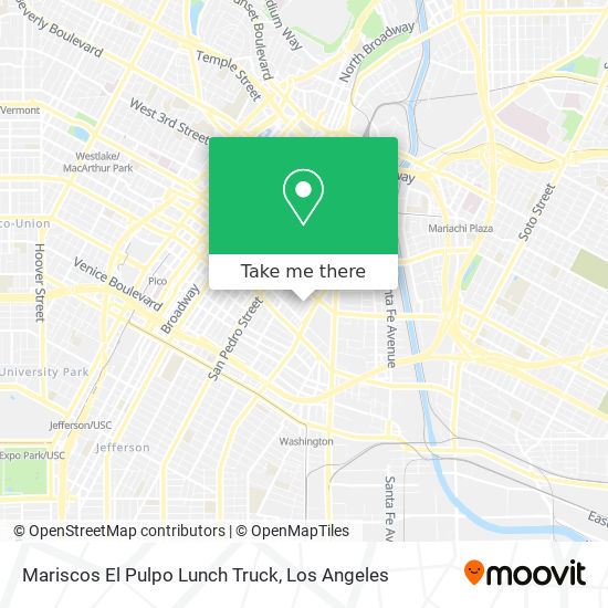 Mariscos El Pulpo Lunch Truck map